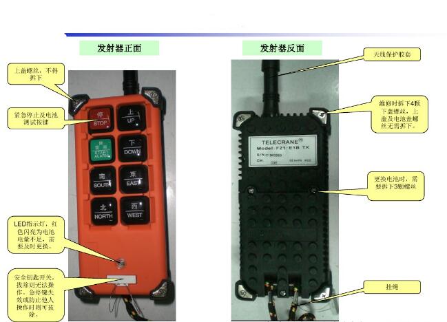 電動(dòng)葫蘆無(wú)線(xiàn)遙控器裝置